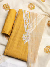 Embroidered Cotton Blend Unstitched Suit With Dupatta